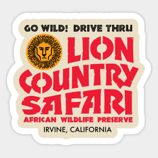 Lion Country Safari Sticker